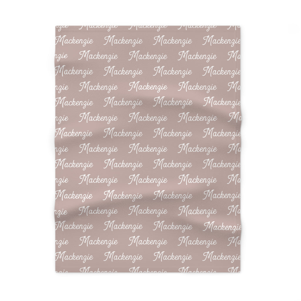 Personalized Fleece Baby Blanket | Pink