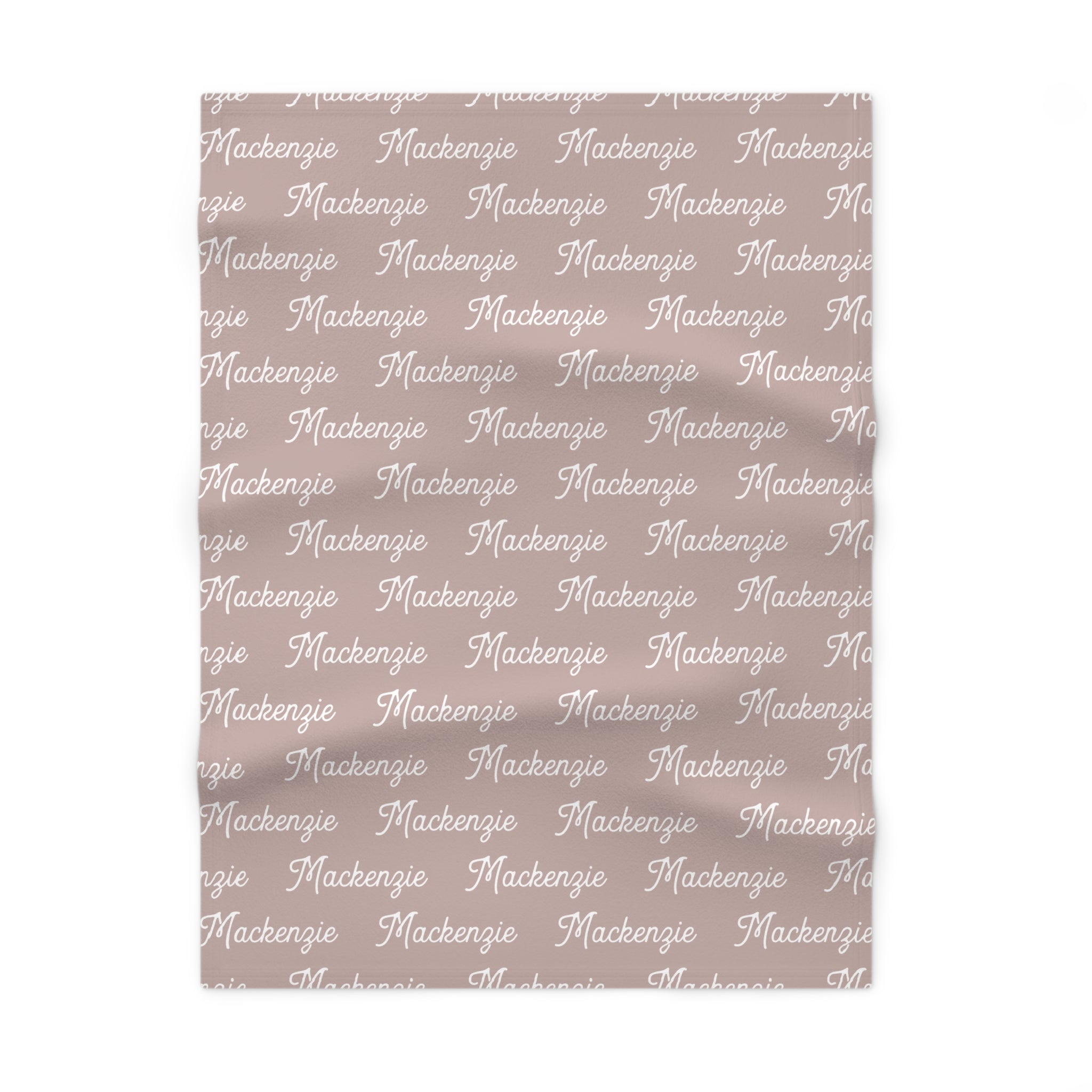 Personalized Fleece Baby Blanket | Pink
