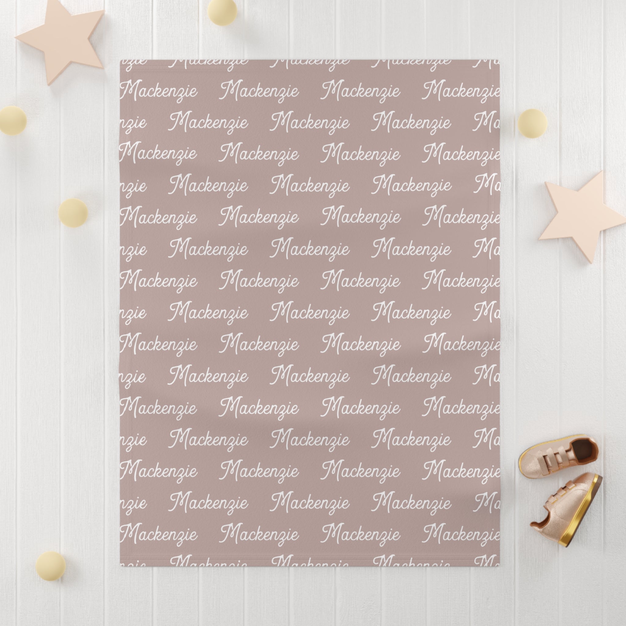Personalized Fleece Baby Blanket | Pink
