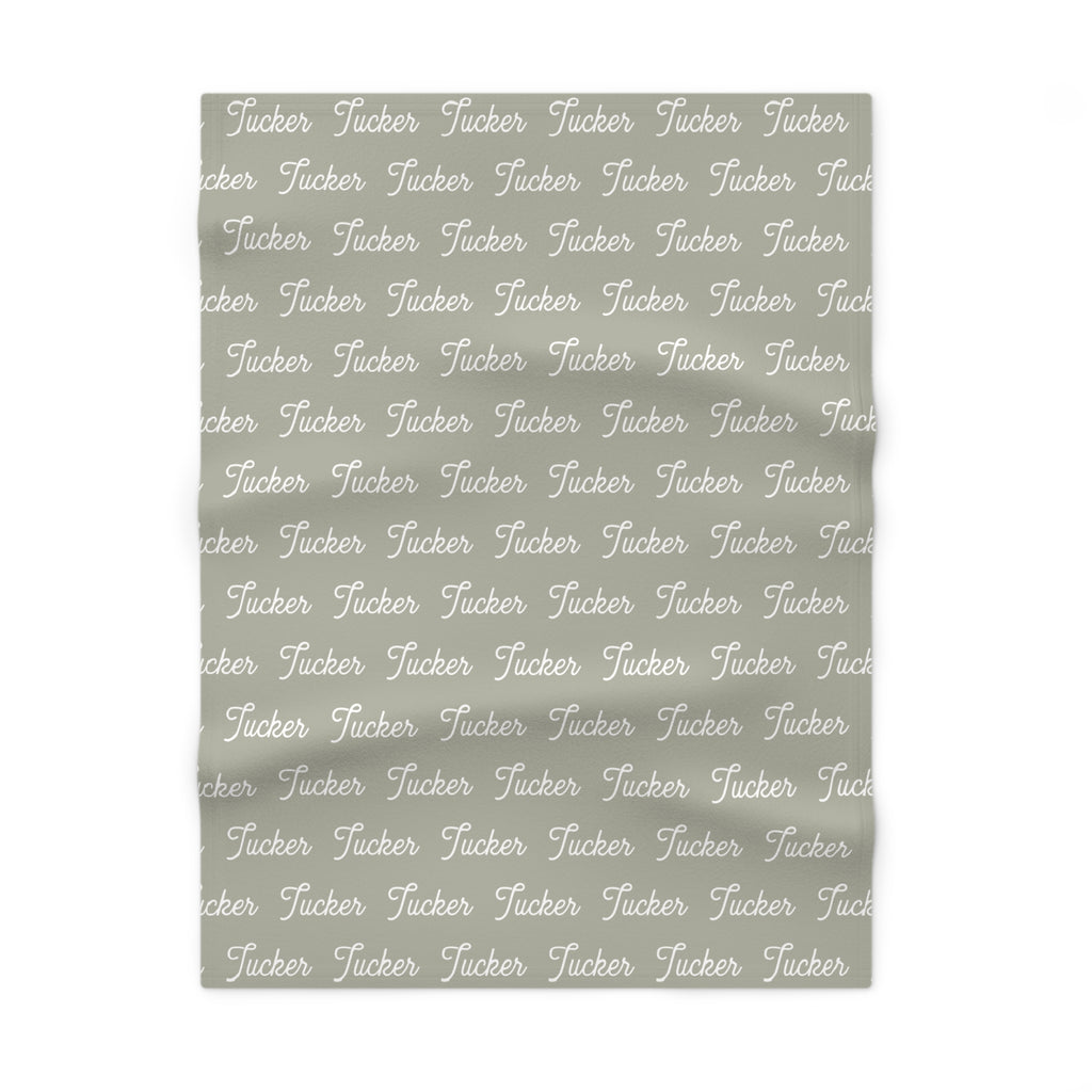 Personalized Fleece Baby Blanket | Green