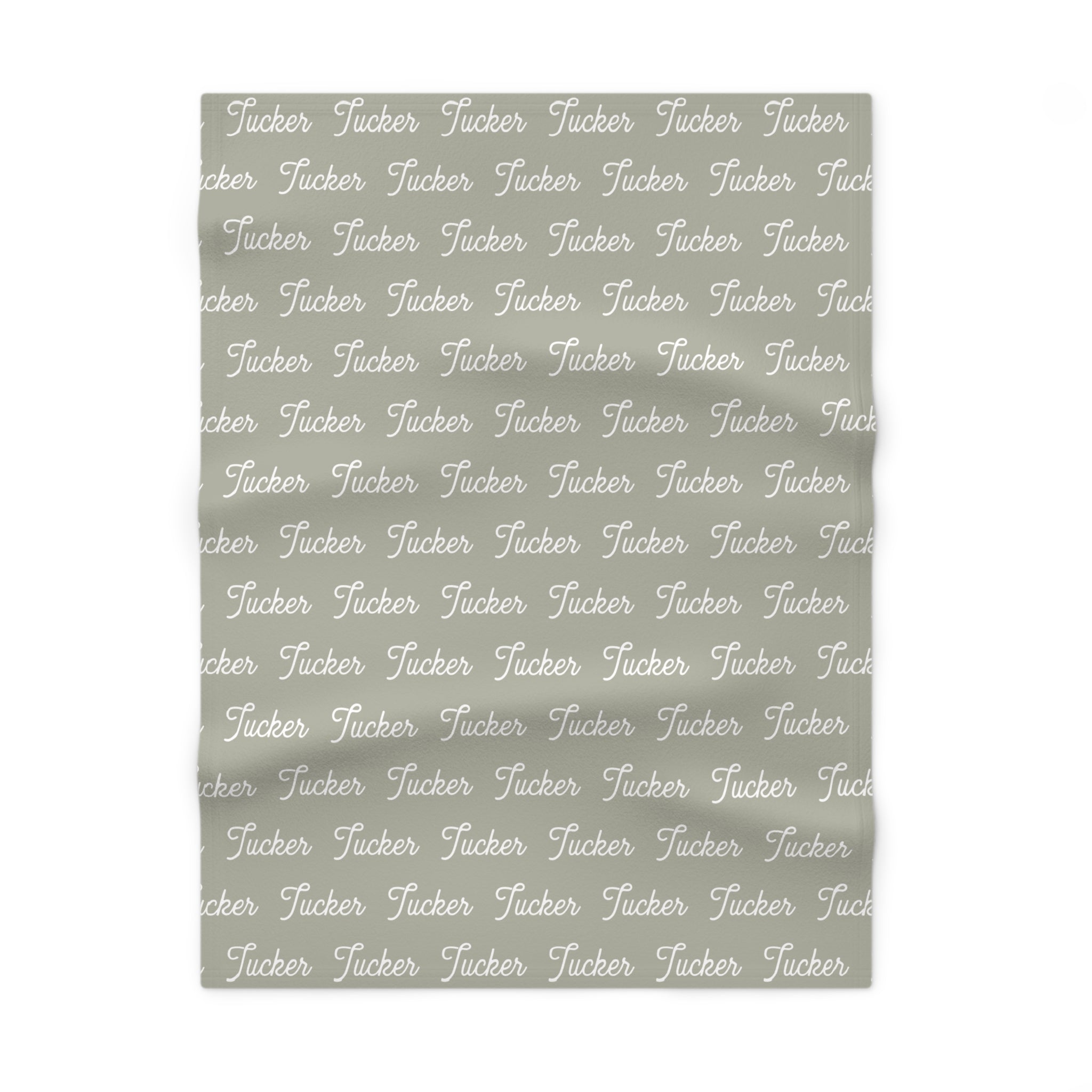Personalized Fleece Baby Blanket | Green