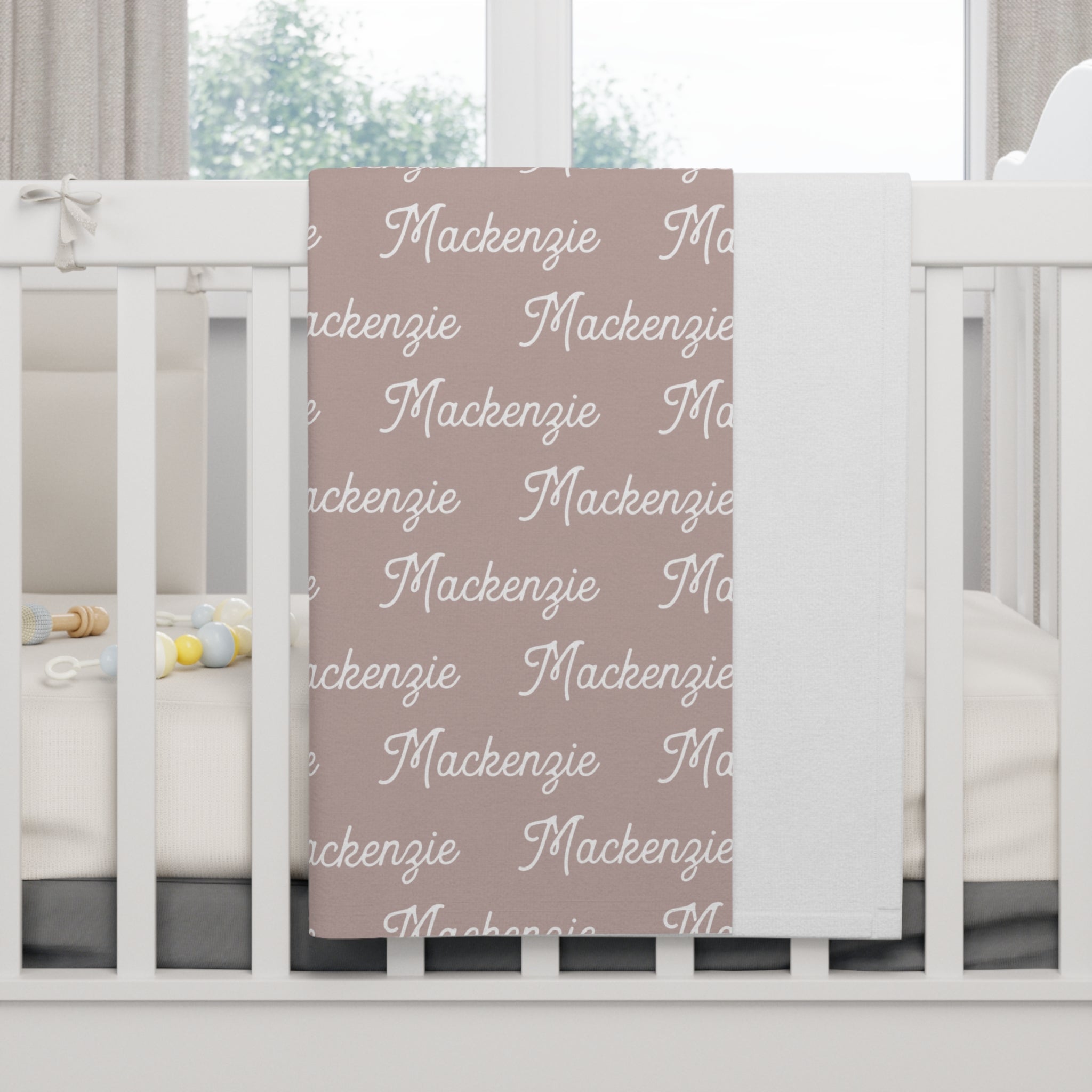 Personalized Fleece Baby Blanket | Pink