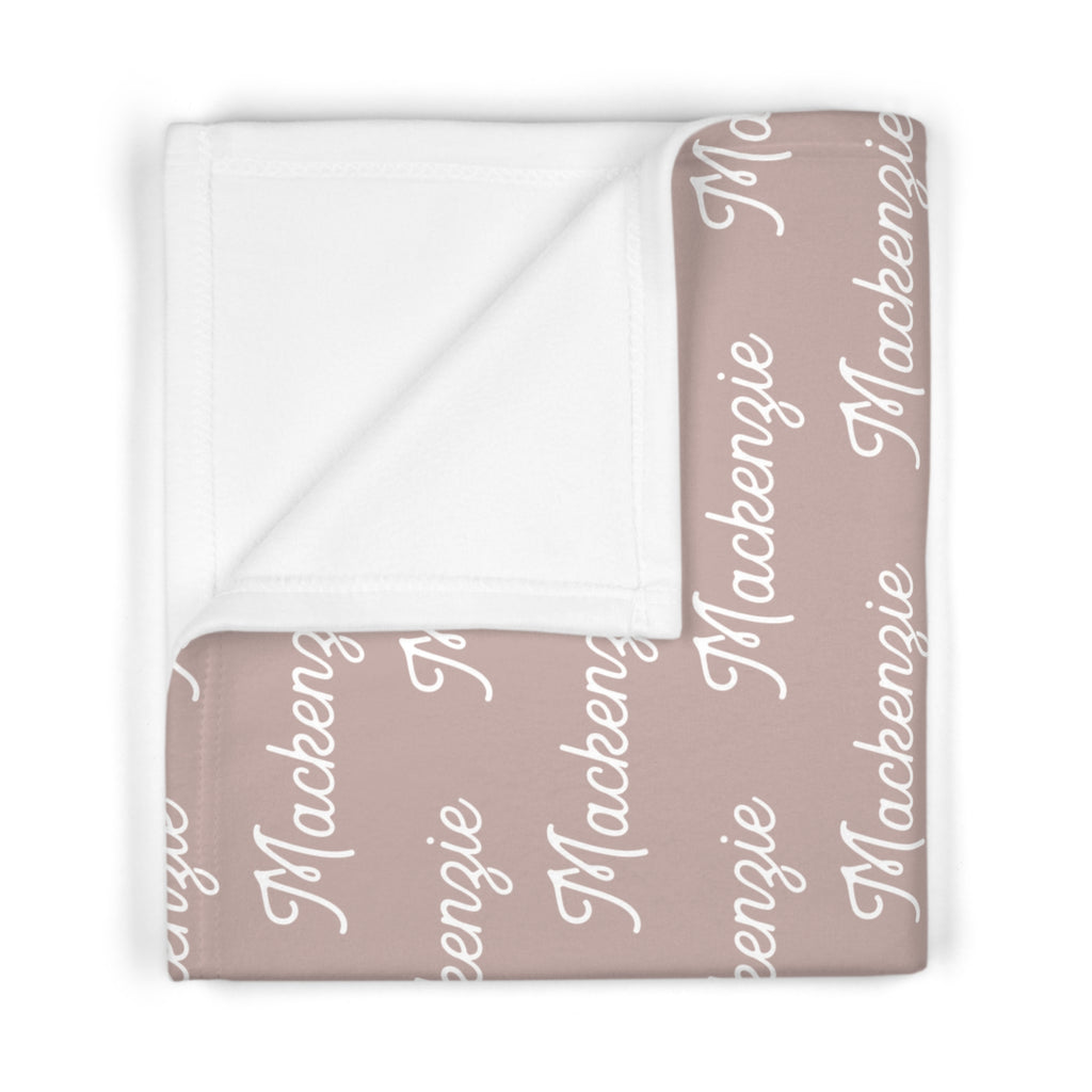 Personalized Fleece Baby Blanket | Pink