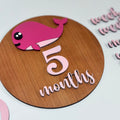 Baby Milestone Marker Wooden Photo Props | Under the Sea