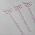 Swizzle Stick Drink Stirrers | Baby Shower | Pink Bow