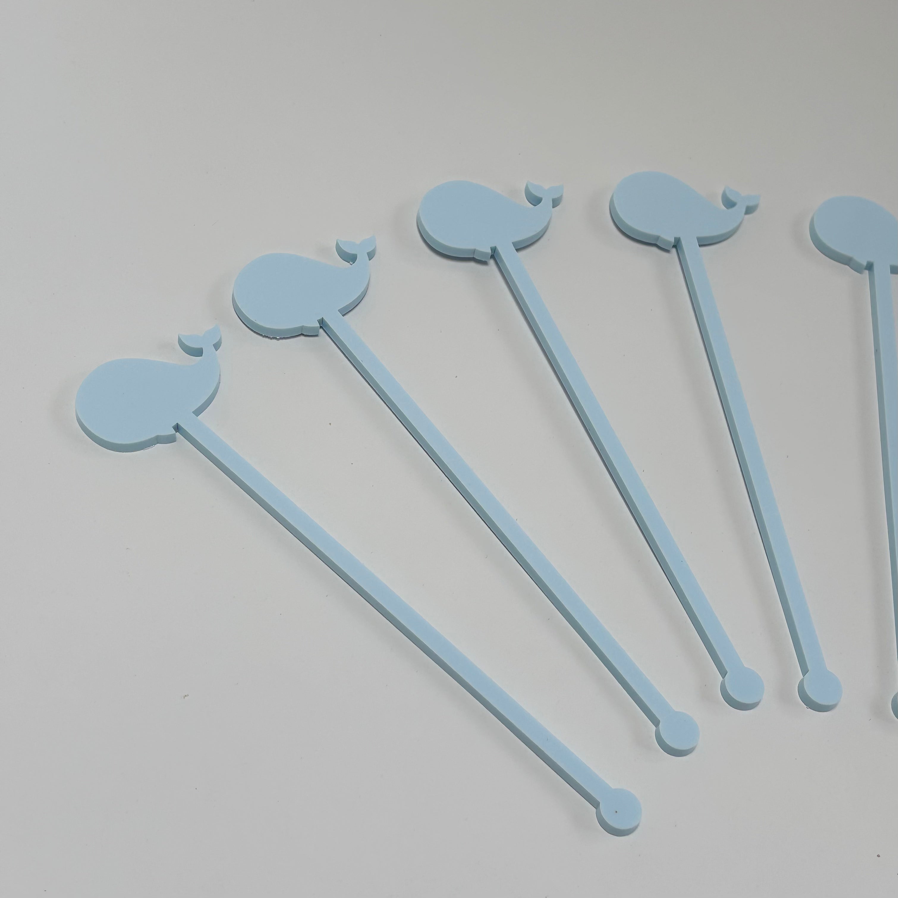 Swizzle Stick Drink Stirrers | Baby Shower | Whale