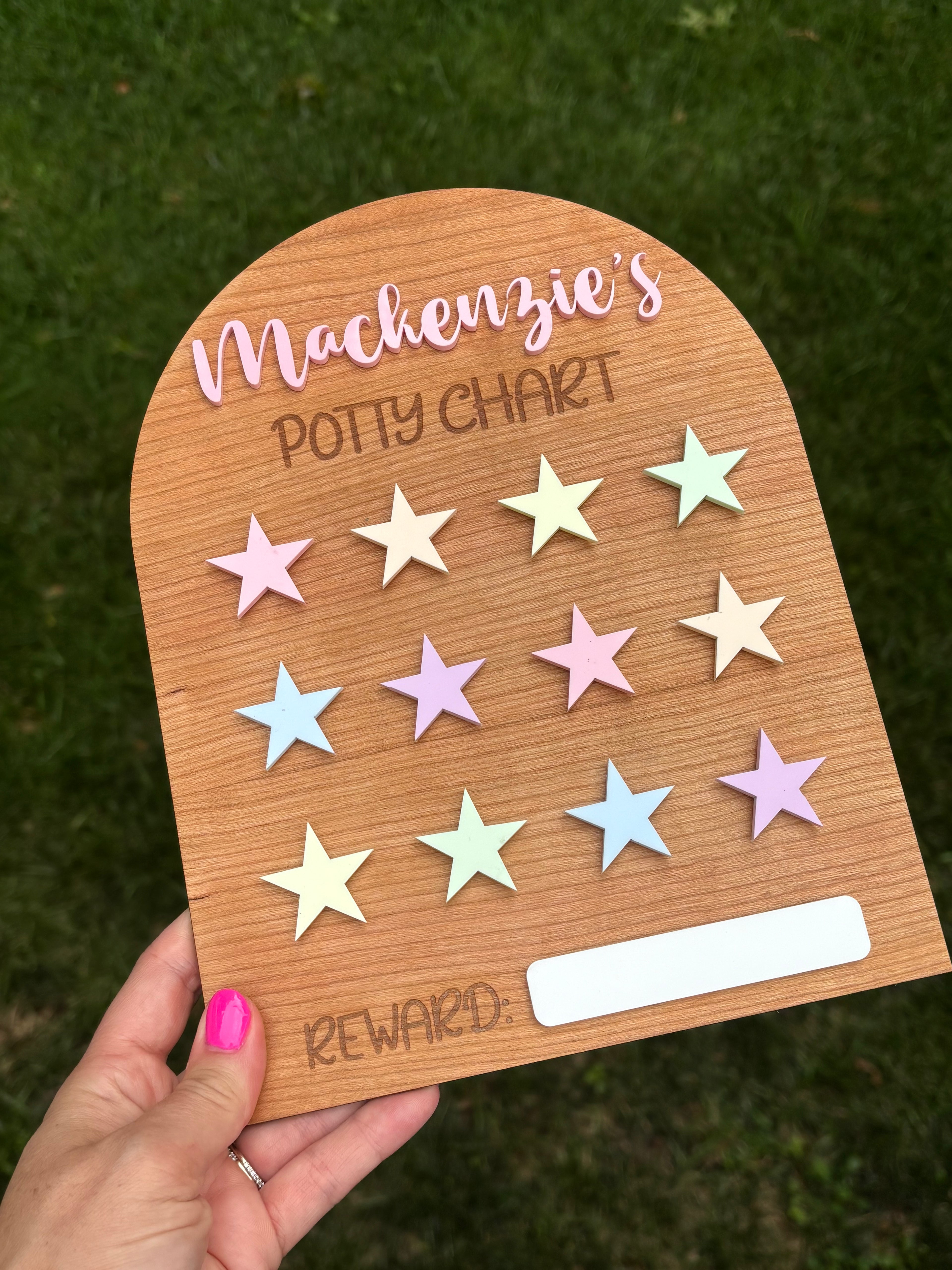 Personalized Star Reward Chart | Potty Training | Chore Tracker