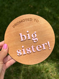 Sibling Announcement Sign | Big Brother | Big Sister